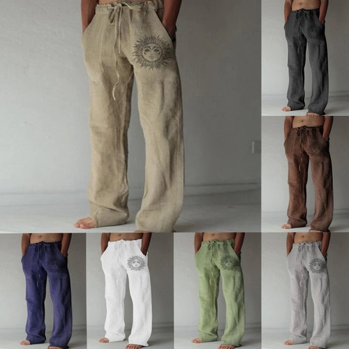 Herren baumwolle leinen - baumwolle-leinen, hose