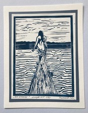 Original Linolschnitt Druck