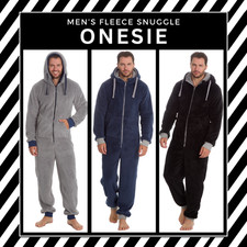 Herren Jungen Fleece 1Onesie