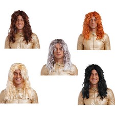 Herren Wig Cosplay Kostüm Atmungsaktiv Perücke Synthetische Haare Accessoires