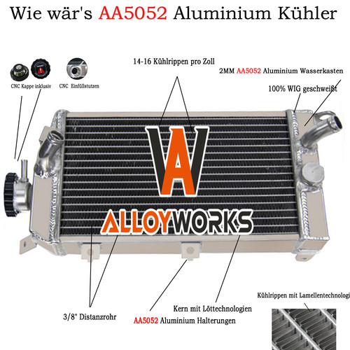 Aluminium kühler motorkühler - kühler,