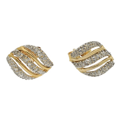 Diamant ohrstecker 750 - 750, gold