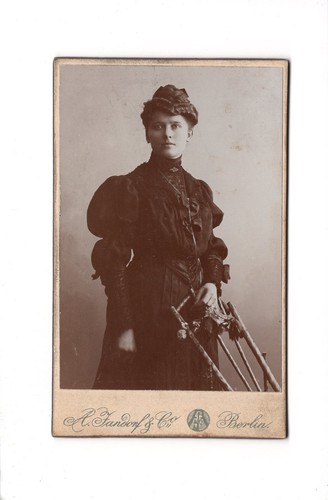 Cdv foto damenportrait feine - cdv,