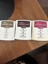 Stampin up Wildleder + Rosenrot + Burgunderrot Stempelkissen Set