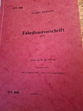 Fahrdienstvorschrift 1979 Deutsche Bundesbahn DB DV408