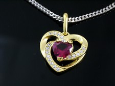 Goldkette mit Herz Anhänger