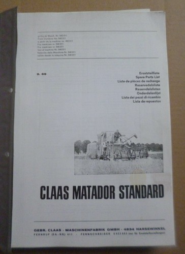Claas mähdrescher matador - mähdrescher,