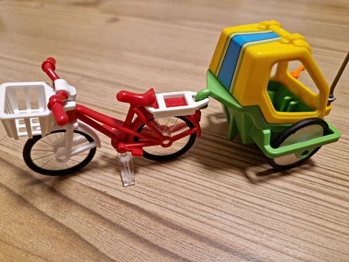 Playmobil rotes fahrrad - rotes,