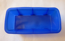 Backform Silikon rechteckig 26x12 cm Blau wie neu