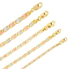 10K Tri Color Solides Gold