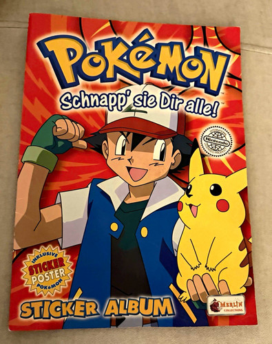 Merlin pokémon stickeralbum - merlin,