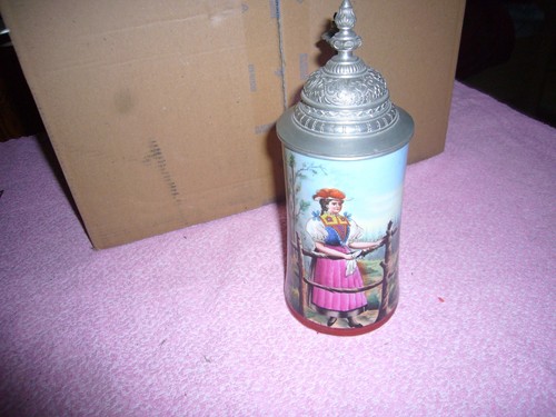 Bierkrug porzellan mit - bierkrug,