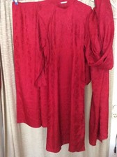 Indische Bekleidung, M, Sari, 3 Teilig, Rot, Seide