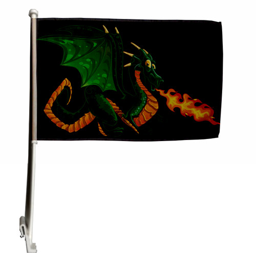 Autoflagge feuerspuckender - autoflagge,