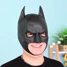 Cosplay Batman Maske Vollkopf Superhelden Maskerade Halloween Maske Requisiten*