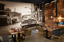 3D Retro Auto Q9324 Tapete