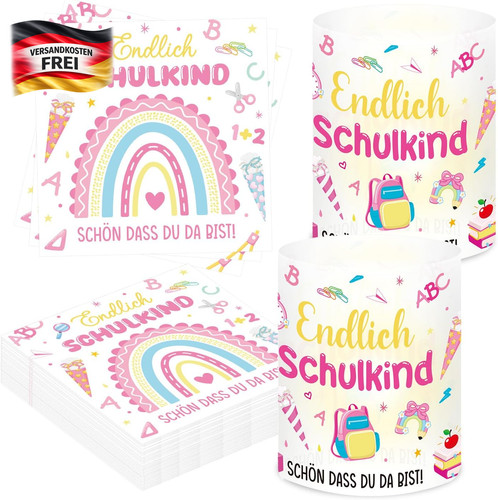 Einschulung deko set - einschulung,