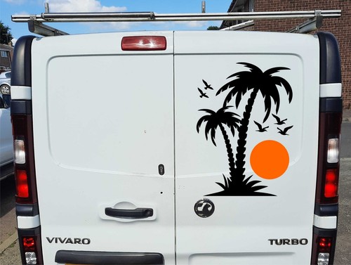 Palme sonne auto - palme, aufkleber