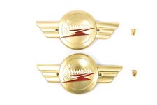 Tankemblem, Flügel + Schrauben für AWO 425 Touren Tank