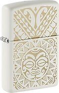 ZIPPO weiss gelasert "Maori