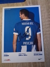 Orginales Autogramm. Hertha