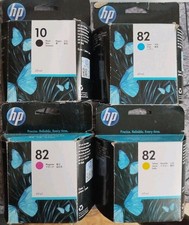 4 x Original HP 10 Schwarz +
