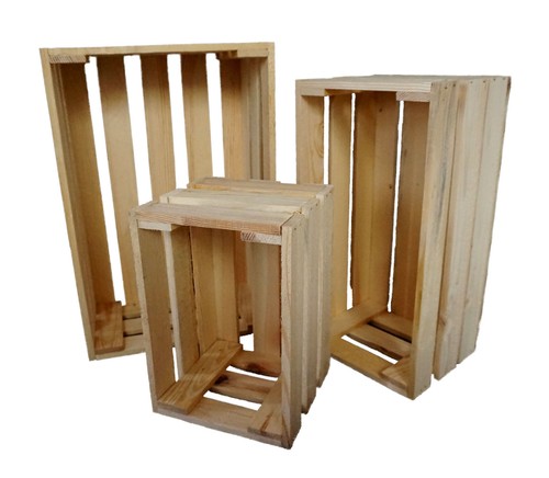 3er set dekokisten aus holz - 3er,