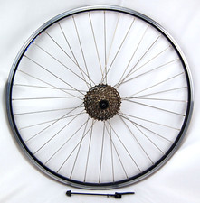 Hinterrad 28 Zoll Hohlkammerfelge schwarz Kassette HG41 8-fach Schnellspanner