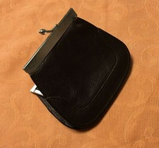 Schöne Geldbörse aus dunkelbraunem / fast schwarzen Leder Neu