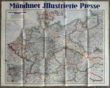 alte orig Karte Landkarte Deutsches Reich 1925 Ostpreußen 107x84cm Deutschland