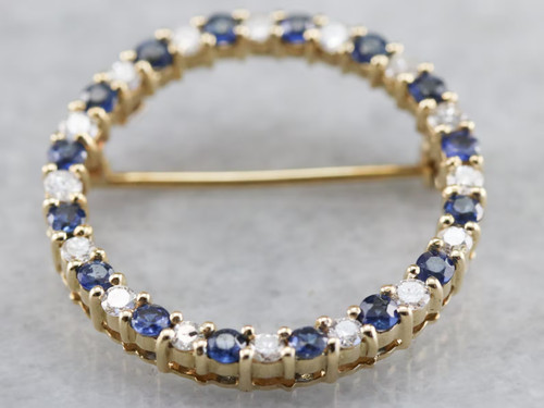 Saphir mit diamant - saphir,