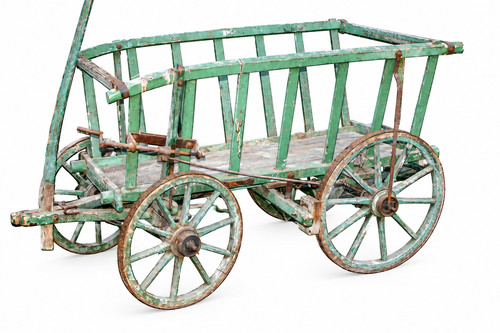 Alter handwagen rollwagen - alter,