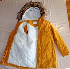 Gefütterte Jacke / kurzer Mantel  Gr. L ** Review ** Gelb **