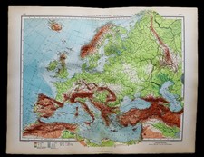 ANDREES HAND ATLAS MAP PLATE