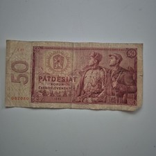 1 x 50 Korun Tschechoslowakei