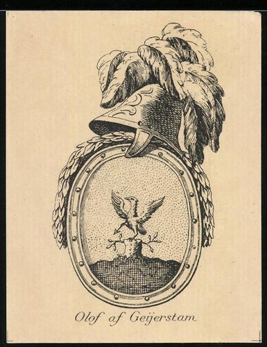 Exlibris olof geyerstam - exlibris, af