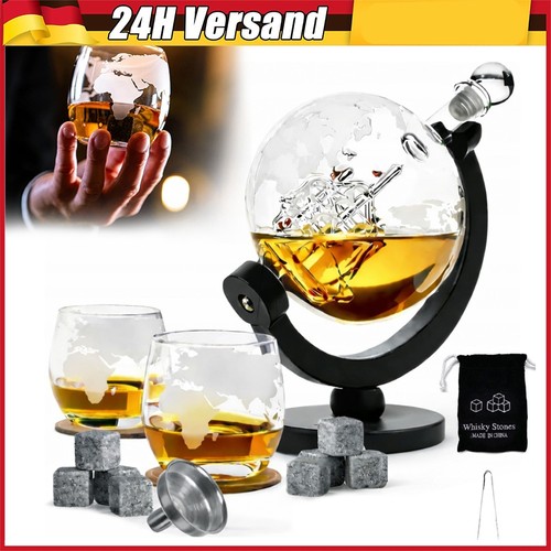 Whiskey globe dekanter gläser - whiskey, dekanter&gläser