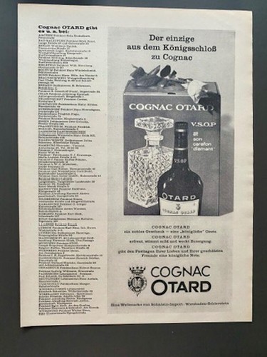 Cognac otard p 60s - v.s.o.p.,