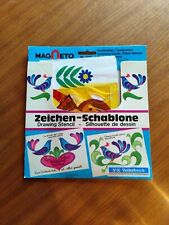 Magneto Vögel Zeichen-Schablone No 2257 Retro Vintage Schablone 1970 Volksbank 