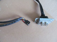 USB Anschluss Buchse mit Kabel aus Fujitsu Siemens Scaleo Mini Tower ausgebaut