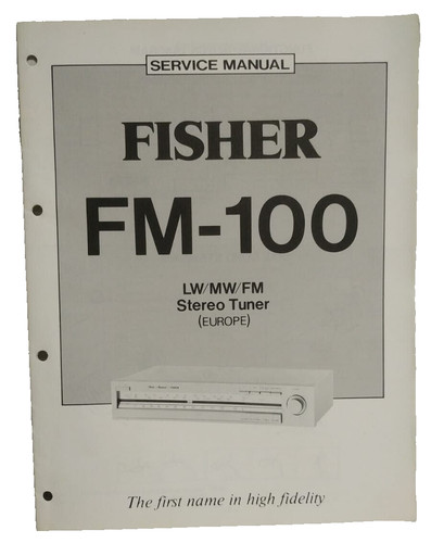Fisher service manual - fisher,