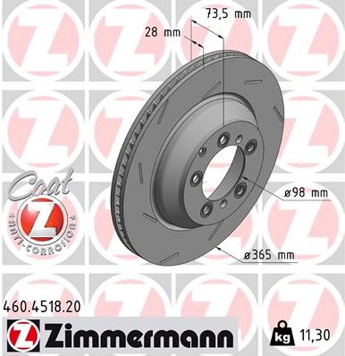 Zimmermann bremsscheibe - 1x,