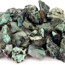 Smaragd Edelsteine roh Brasilien Ø 20 - 45 mm Wassersteine Heilsteine A-Qualität