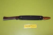 Preiswertes  Okuliermesser, Kopuliermesser, Messer (schwarz) mit Rindenheber