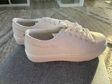 Robuste Leder-Sneaker in Weiß