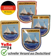 Hochseeangeln Heiligenhafen Aufnäher Patch Abzeichen Angeln 4 Farben