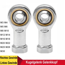 Uniballgelenk Innen M3 M4 M5 bis M30 Gewinde Kugelgelenk Gelenkkopf Gelenklager