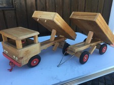 DDR VEB antik Holz LKW Bus