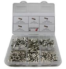 Aderendhülsen blank 650 Teile Sortiment Set Kabelschuhe Isolierhülsen Kabel