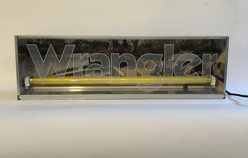Wrangler leuchtwerbung - wrangler,